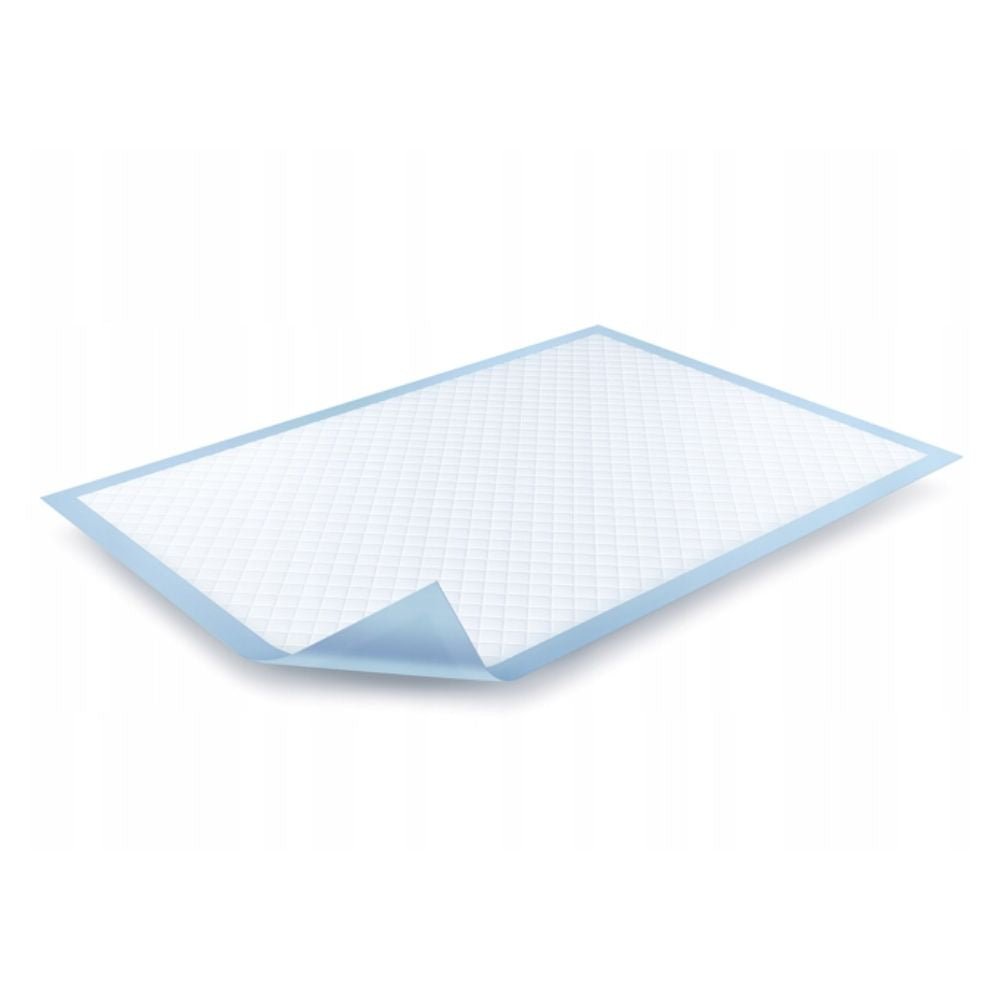 BeeSana® ComCell podložka od spoločnosti Meditrade GmbH je obdĺžniková jednorazová podložka vo formáte 60 x 90 cm s bielym prešívaným povrchom a výrazným modrým okrajom. Jeden roh sa dá zdvihnúť a odhaľuje svetlomodrú spodnú stranu, ktorá zdôrazňuje jej vlastnosť ako superabsorpčnej hygienickej podložky. Balenie obsahuje 25 kusov.