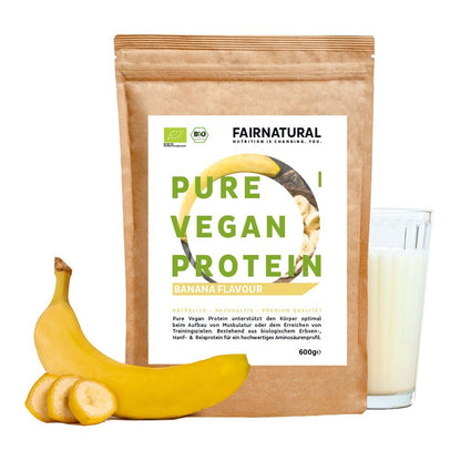 Bio vegánsky proteínový prášok banán bez sóje